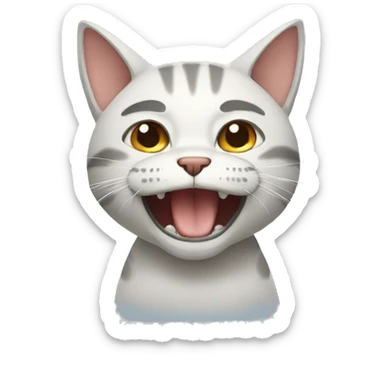 Cry cat sticker