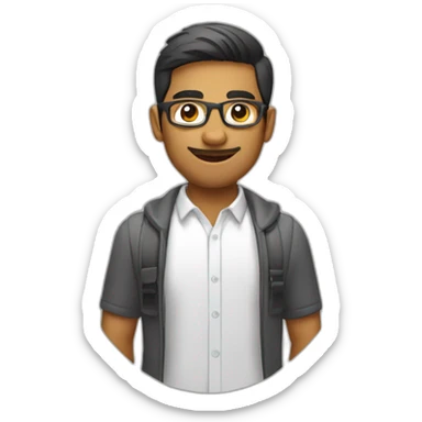 Om Patel ui/ux designer sticker