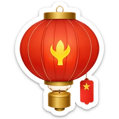 chinese lantern sticker