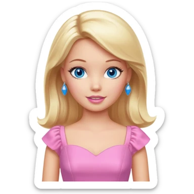 barbie girl sticker