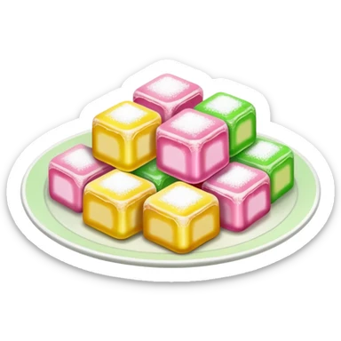 Turkish delight white plate sticker