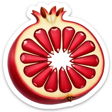 pomegranate sliced sticker
