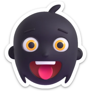 surprised face sticker