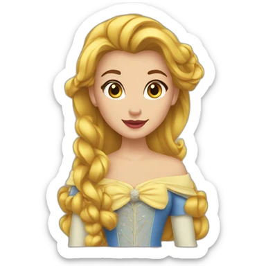 Belle et la bête sticker