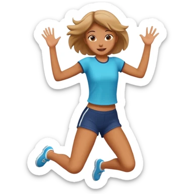 A lailynn can jumping sticker