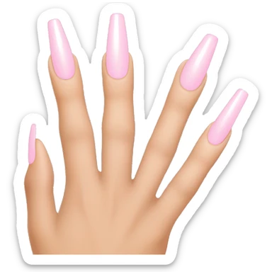 Light pink nails sticker