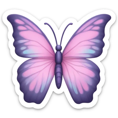 Pink butterfly sticker