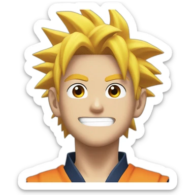 Naruto mix goku sticker