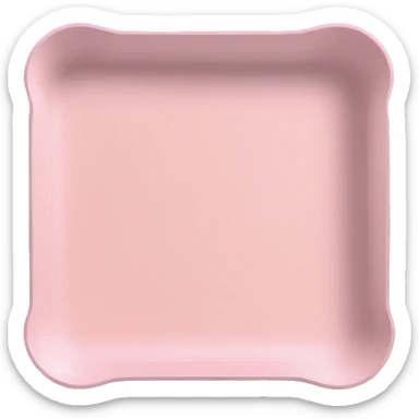 Light pink serving tray sticker