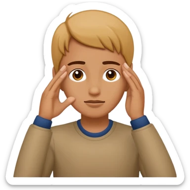 Someone who’s doing an L with their hand on their forehead  sticker