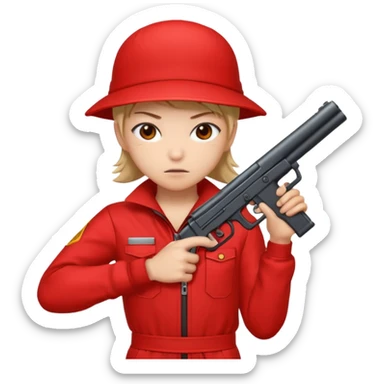 Tokyo in Money Heist, realistic sticker