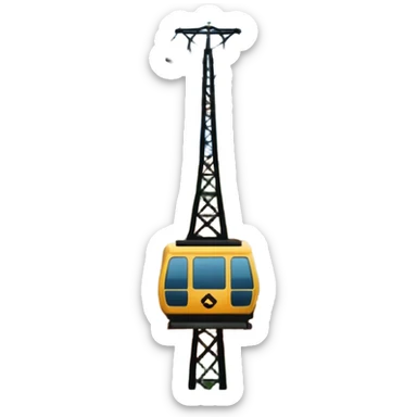 teleferico barcelona sticker