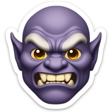 japanese ogre oni sticker