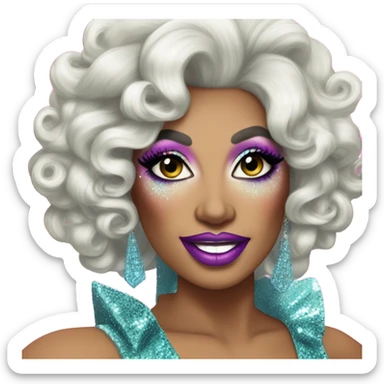 drag queen like trixie mattell sticker