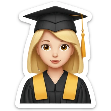 Chick graduate college  sticker