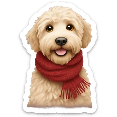 labradoodle-in-the-scarf sticker