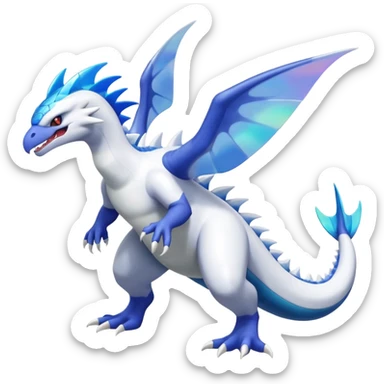 Lugia-Kyogre-Salamence-Reshiram-Latios-fusion-creature (full body) sticker