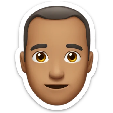 big forehead father sticker