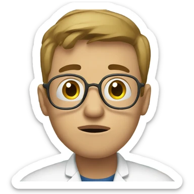 Stressed out pharmacy student sticker