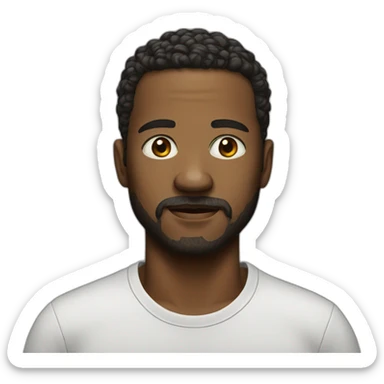 very realistic portrait  sticker