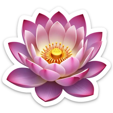 Flor de loto multicolor sticker