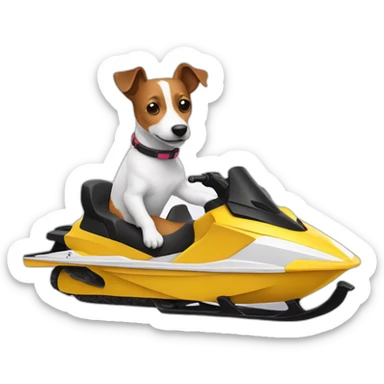 Jack russel on a skidoo sticker