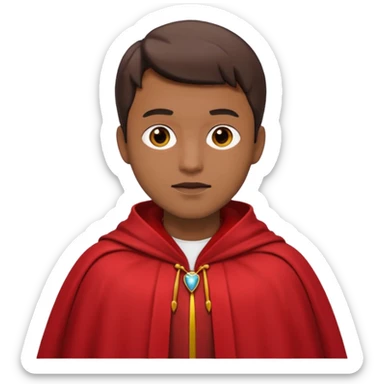 Hombre tapado rojo sticker