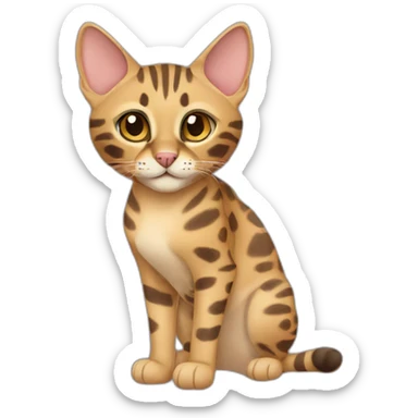 Savannah Cat Full Body sticker