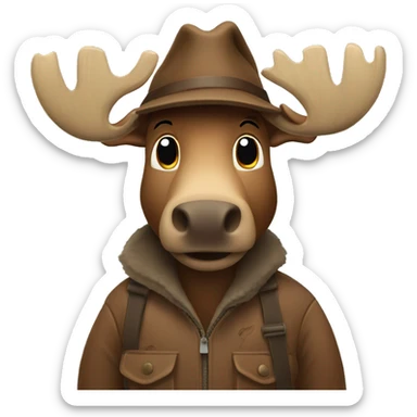 Canadian moose sticker