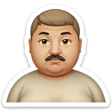 Fat Armenian oligarch with bowlcut sticker