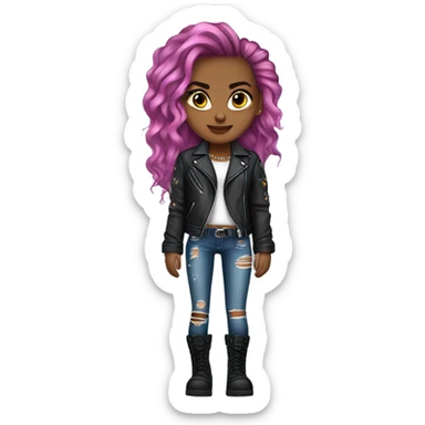 Rockstar girl sticker