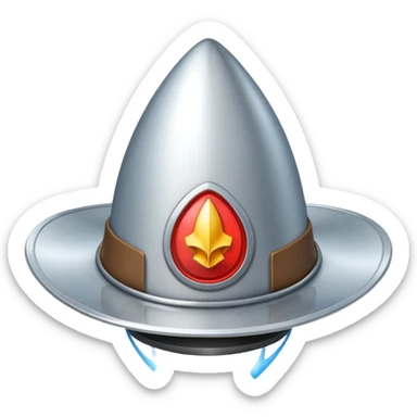 Rocket ship with cowboy hat and a tear sticker