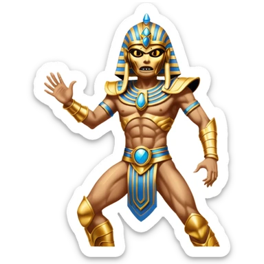 iron maiden powerslave egypt eddie elegante glamour sparkle dance sticker