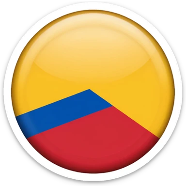Bandera de colombia circular sticker