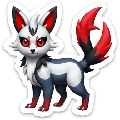 Zorua-Absol-Umbreon-Zangoose-fusion (full body) sticker
