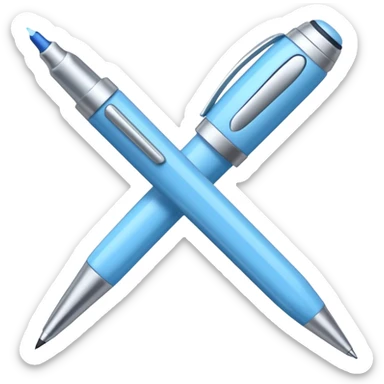 Light blue nice pen sticker