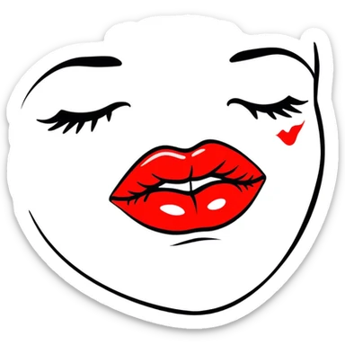 Kisses sticker