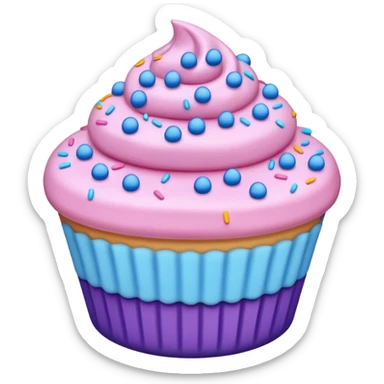 Desserts pinkie blue and purple sticker