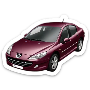 Peugeot 407 couleur bordeaux sticker