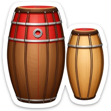 two indian small tablas emoji sticker
