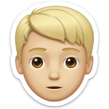 Gay blond hair kinda ugly boy gay 10 years  sticker