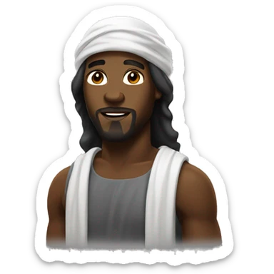 Black Jesus with a durag sticker