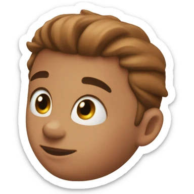 🧑🏼‍🦱 with hazel eyes sticker