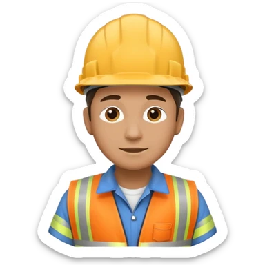 Scaffolder erecting scaffold  sticker