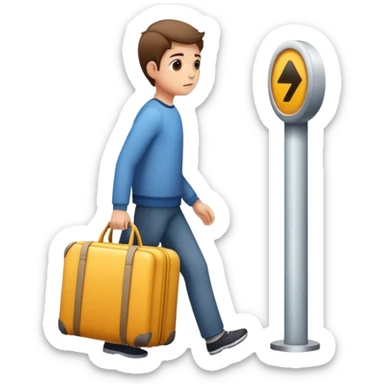 Arriving early  sticker