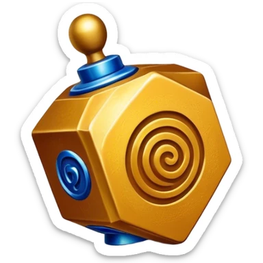 Dizzy dreidel sticker