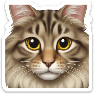 mainecoon cat sticker