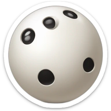 Boule de bowling avec le chiffre 24 sticker