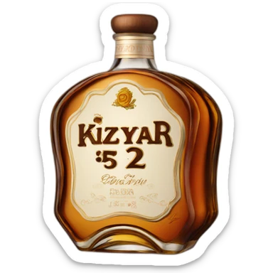 52 years Kizlyar brandy sticker
