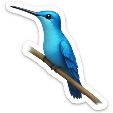 Blue Hummingbird sticker